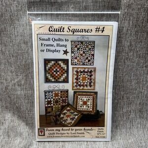 Quilt Squares #4 Small Quilts to Frame Hang Display Lori Smith